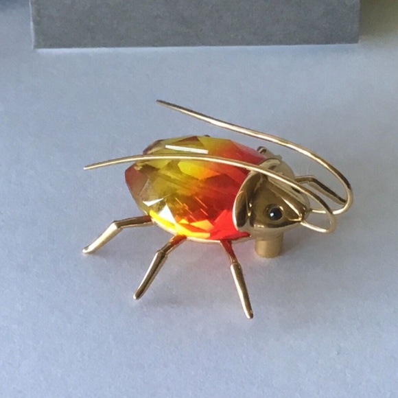 SWAROVSKI PARADISE BUGS OBJECT MEDIUM BEETLE AMAZAR FIRE-OPAL 250475 NIB - Picture 2 of 8